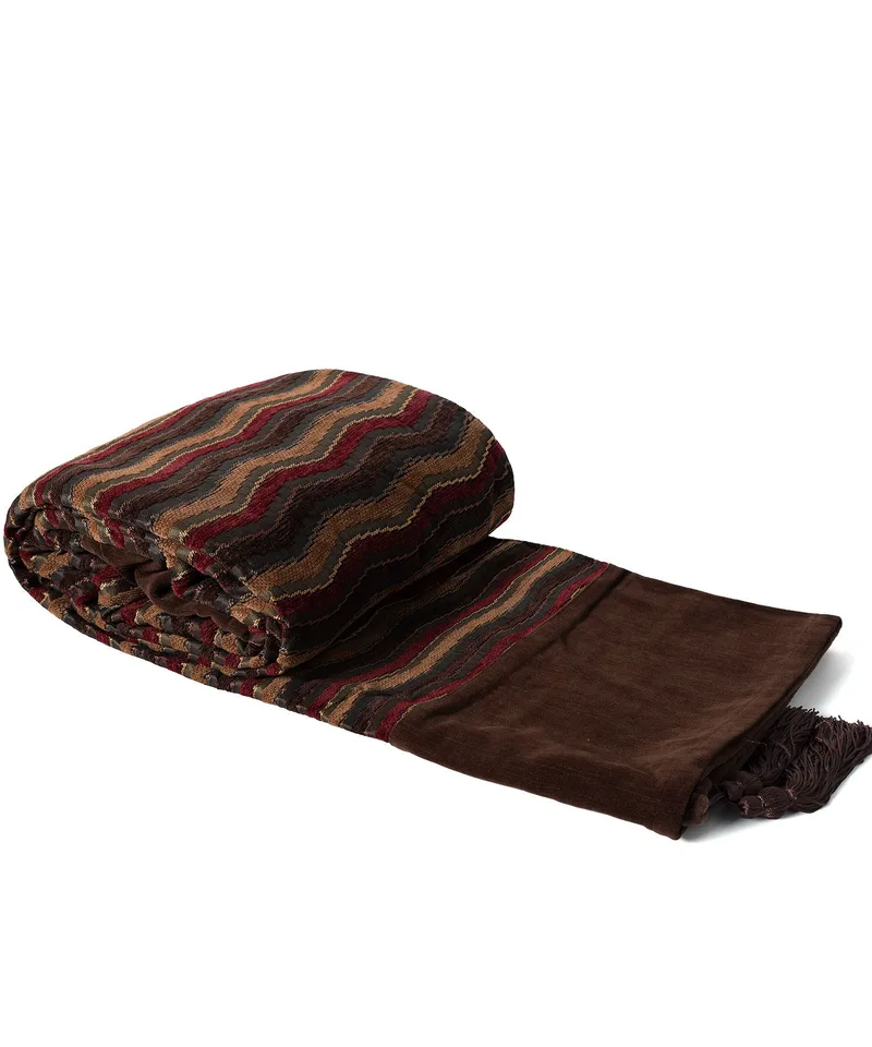 Ριχτάρι Διθέσιου Silk Fashion 602 Κύμα Καφέ 180x250