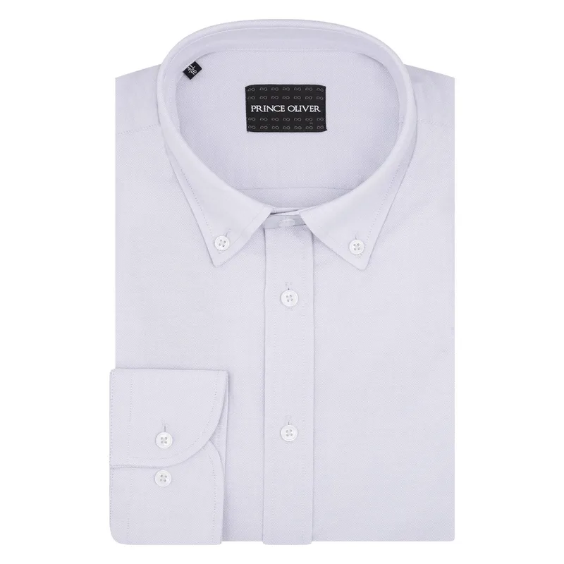 Premium Quality Πουκάμισο Λευκό Button Down 100% Cotton (Modern Fit)