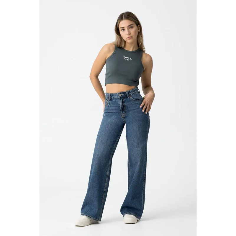 Παντελόνι τζιν κορίτσι Tiffosi-10059136-M20-Blue Denim