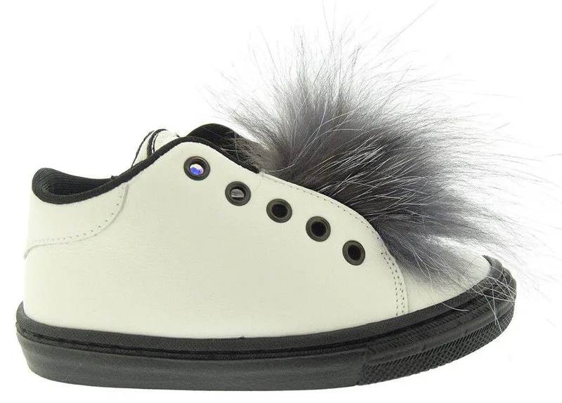 ΔΕΡΜΑΤΙΝΑ SNEAKERS BABYWALKER ΚΟΥΚΟΥΒΑΓΙΑ ΛΕΥΚΟ/ΜΑΥΡΟ (EU:25)