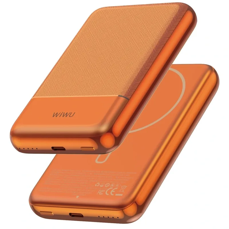 WiWU Seraph Alloy Magnetic MagSafe PowerBank 10000mAh Πορτοκαλί (P089)