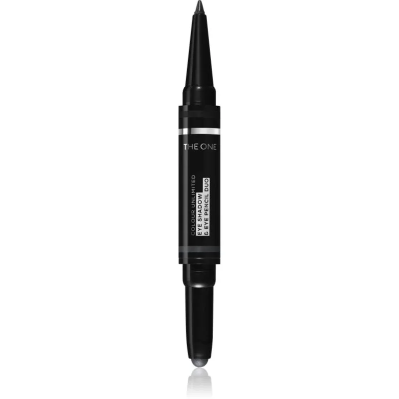 Oriflame The One Colour Unlimited σκιές ματιών και μολύβι για τα μάτια 2 σε 1 απόχρωση Granite Gray 1.2 γρ