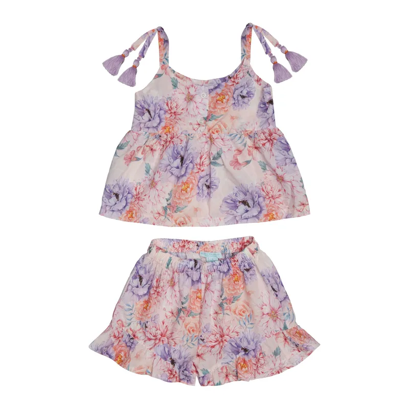 GIRL'S TOP SHORTS SET ROMANTIC
