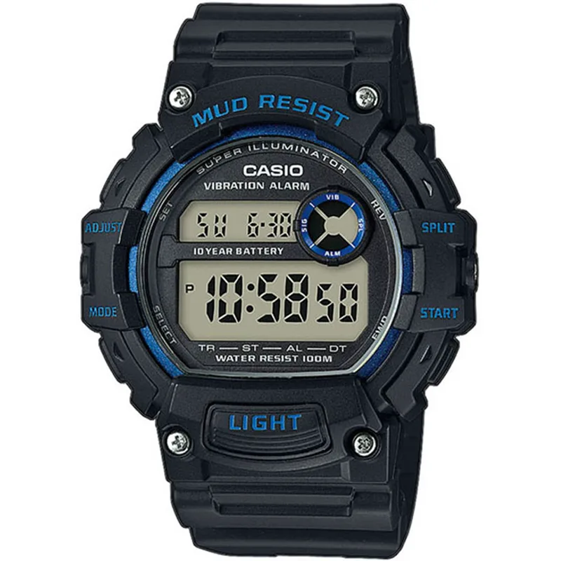 CASIO Collection Black Rubber Strap TRT-110H-2AVEF