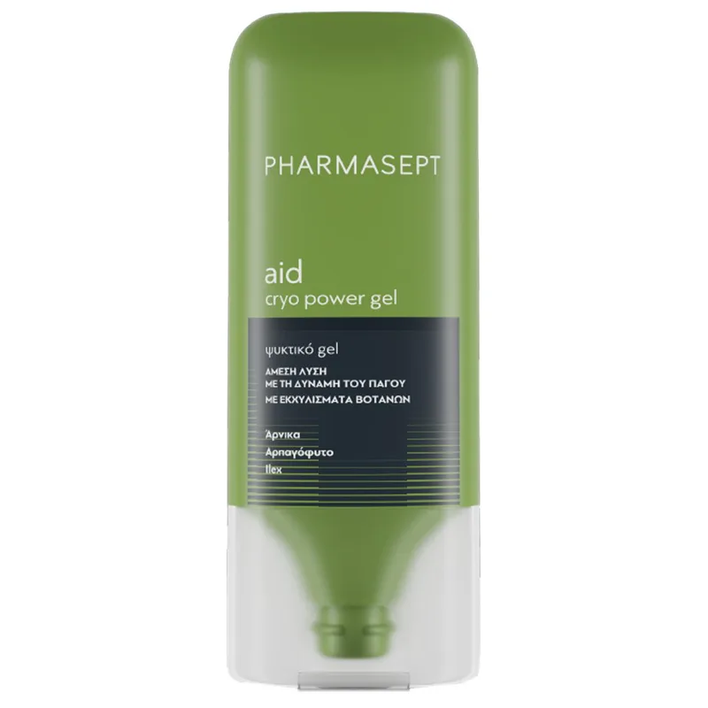Pharmasept Aid Cryo Power Gel Ψυκτικό Τζελ που Προσφέρει Άμεση Ανακούφιση από Ενοχλήσεις σε Μύες & Αρθρώσεις 100ml - Travel Size
