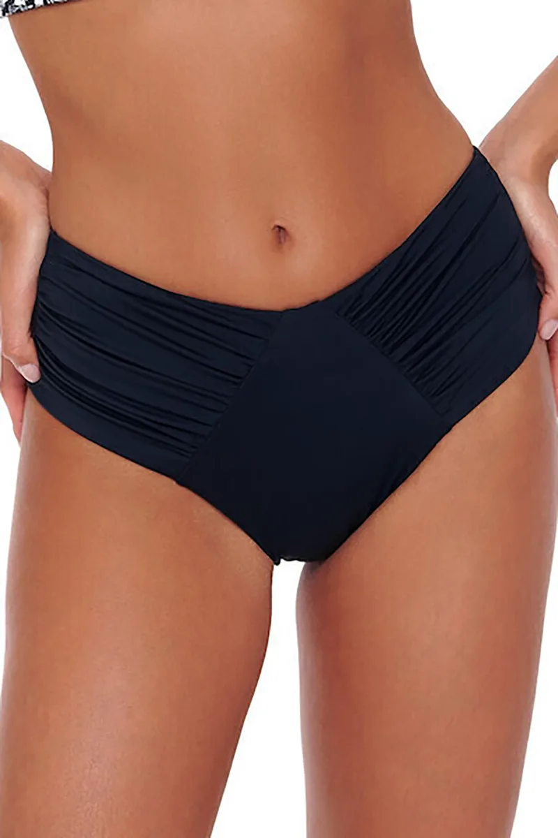 Bluepoint γυναικείο μαγιό bikini σλιπ κανονικής κάλυψης με σούρα ''Solids''-26065095-02