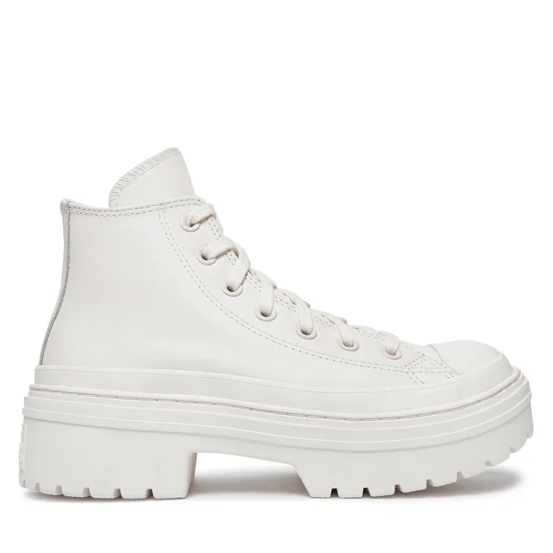 Μποτίνια Converse Chuck Taylor All Star Lugged Heel Leather Platform A10370C Λευκό