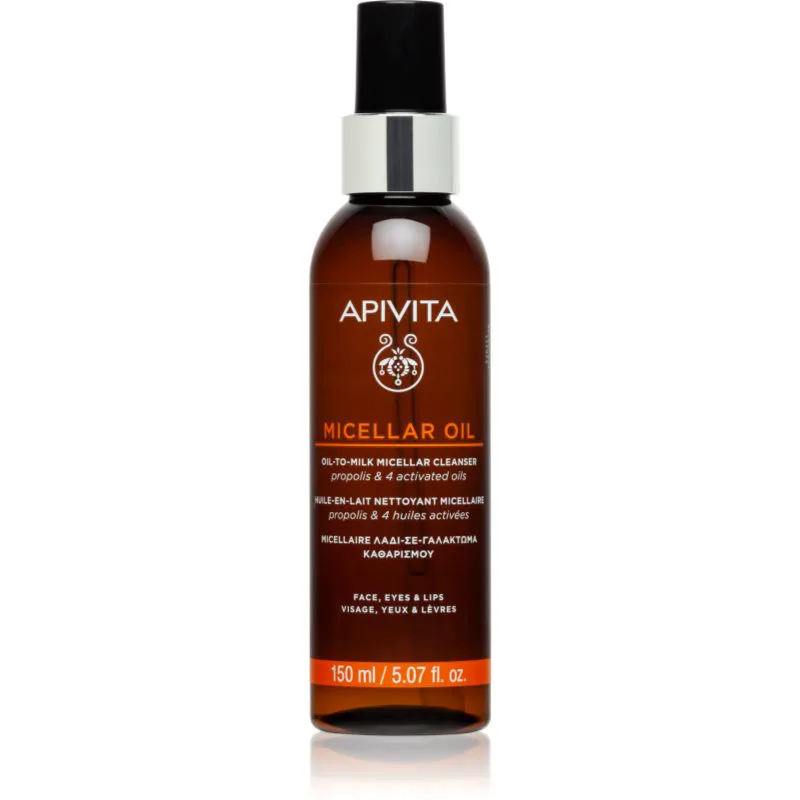 Apivita Cleansing Micellar Oil καθαριστικό λάδι και ντεμακιγιάζ 150 ml