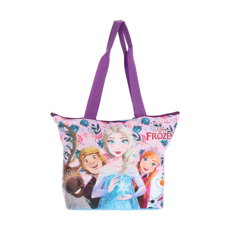 Disney Frozen Magic Crew Τσάντα Παραλίας Μεγάλης Χωρητικότητας 47x33x15 cm Σιέλ