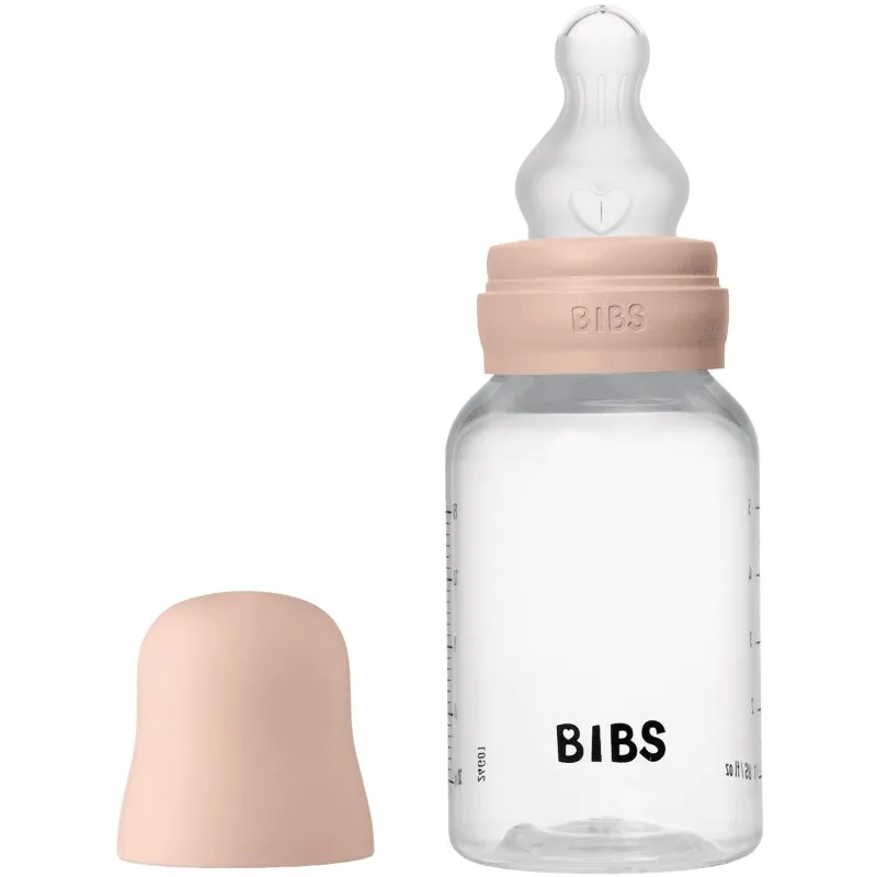 BIBS Anti-Colic Baby Bottle Silicone μπιμπερό κατά των κολικών με πιπίλα σιλικόνης Blush 150 ml
