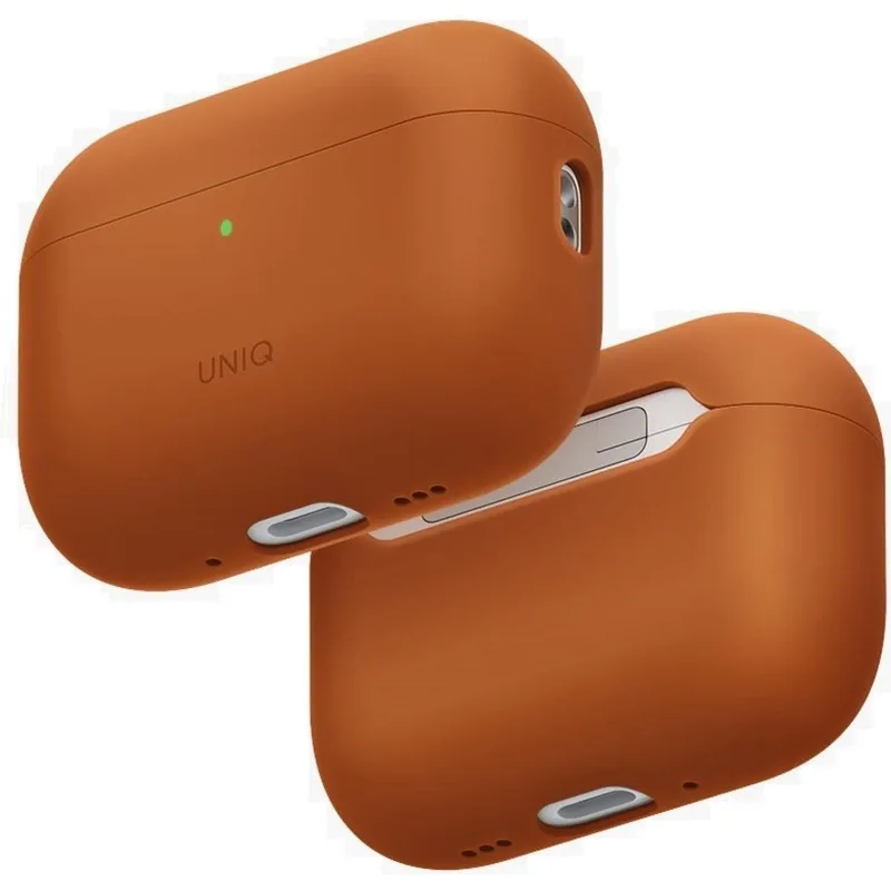 Θήκη AirPods Pro 3rd Gen Uniq Lino Σκληρή - Sunset Πορτοκαλί (UNIQ-AIRPODSPRO3-LINOSUNORG)