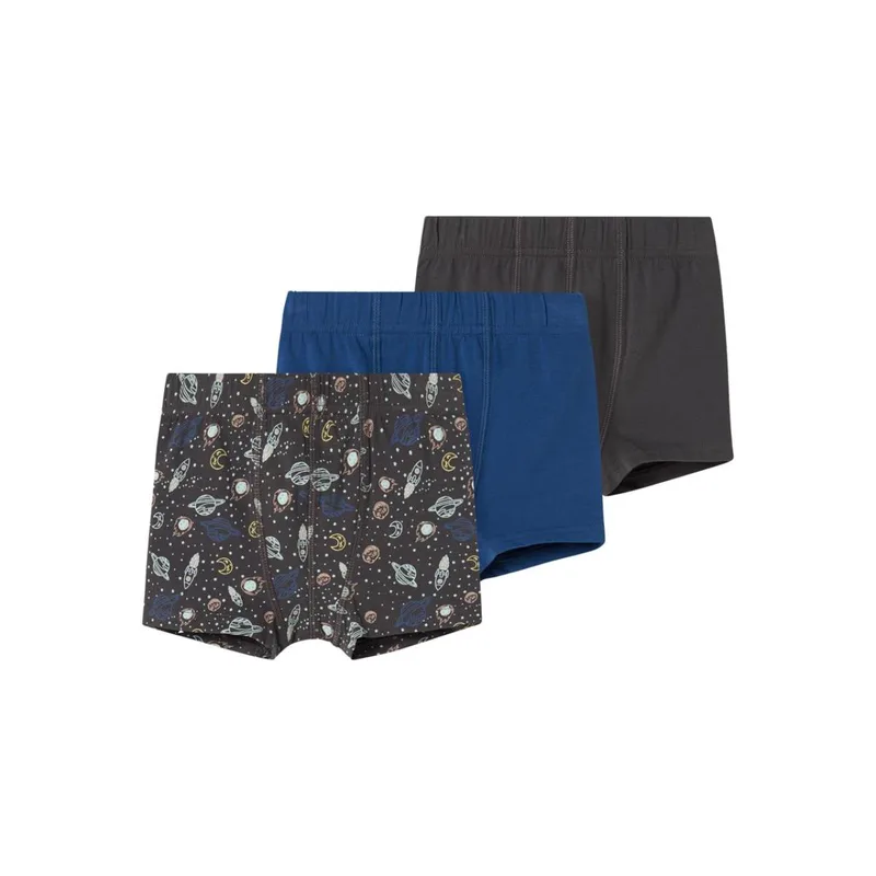 Εσώρουχα μπόξερ 3 pack αγόρι name it-13232996-Forged Iron