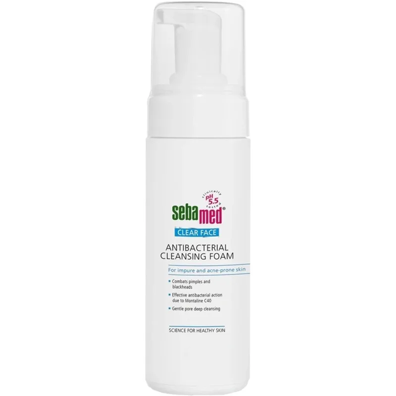 Sebamed Clear Face Antibcterial Cleansing Foam Αντιβακτηριδιακός Αφρός Καθαρισμού Προσώπου 150ml