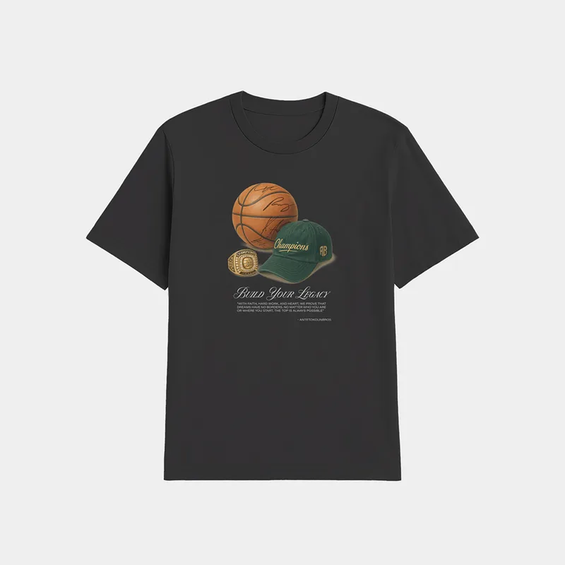 ANTETOKOUNBROS AB LEGACY T-SHIRT ΜΑΥΡΟ