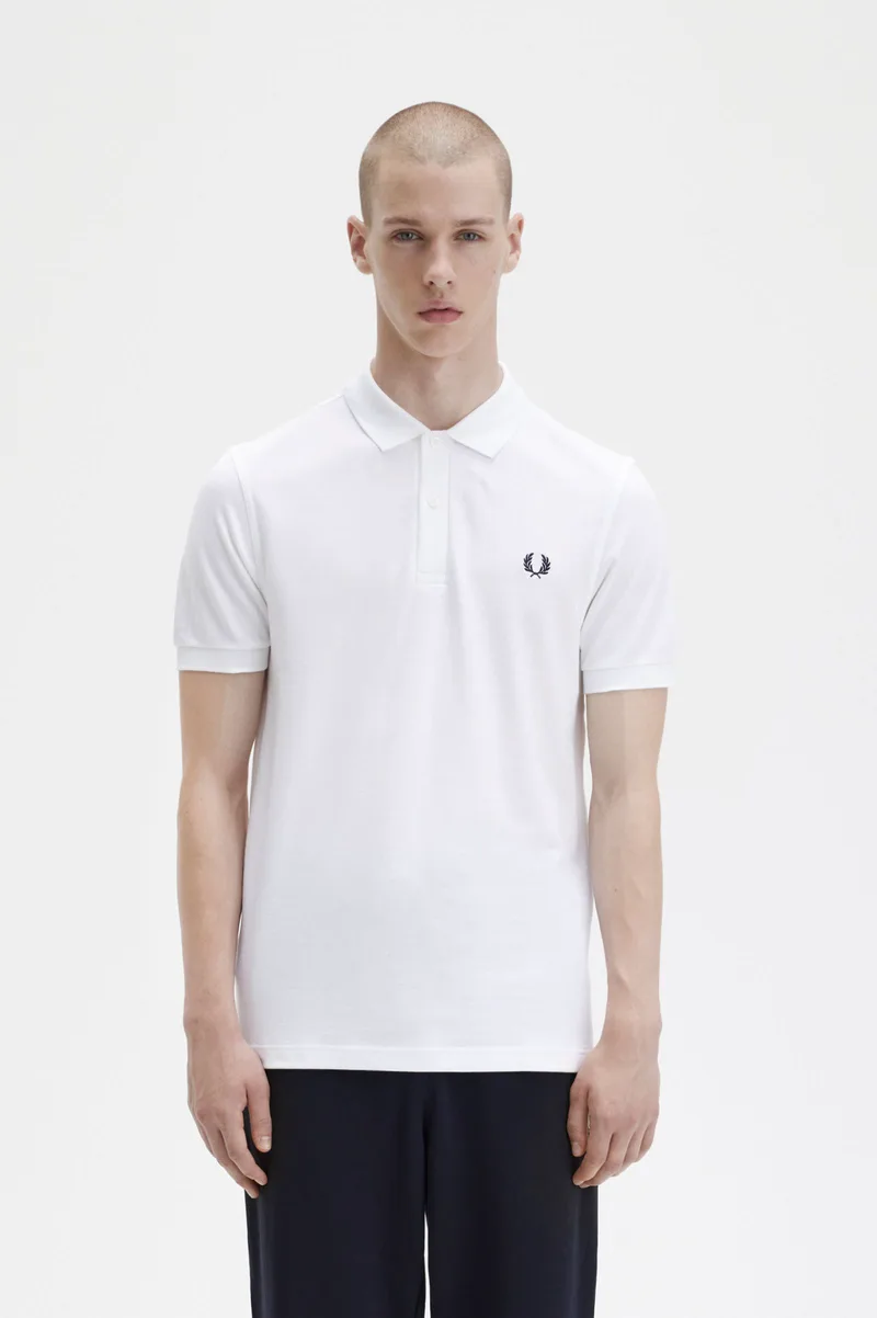Ανδρικό Polo Plain Fred Perry Shirt M6000-100 Λευκό
