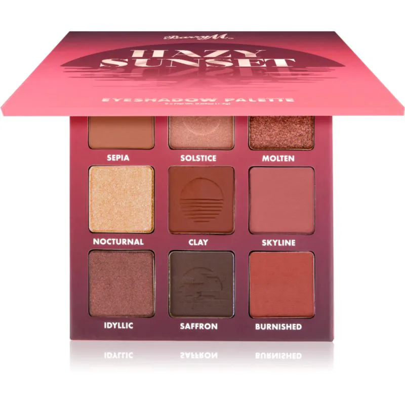 Barry M Hazy Sunset Παλέτα σκιών για τα μάτια απόχρωση Hazy Sunset 9x1,4 γρ
