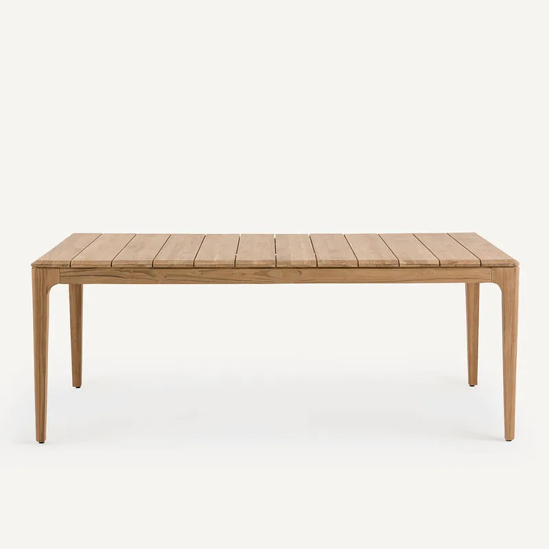 Τραπεζάκι κήπου από μασίφ ξύλο teak Μ100xΠ200xΥ76cm
