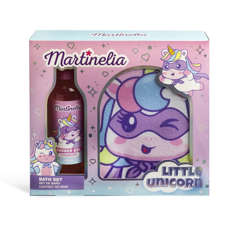LITTLE UNICORN ΠΑΙΔΙΚΟ ΣΕΤ ΜΠΑΝΙΟΥ (ΓΑΝΤΙ+ΑΦΡΟΛΟΥΤΡΟ 200ml)