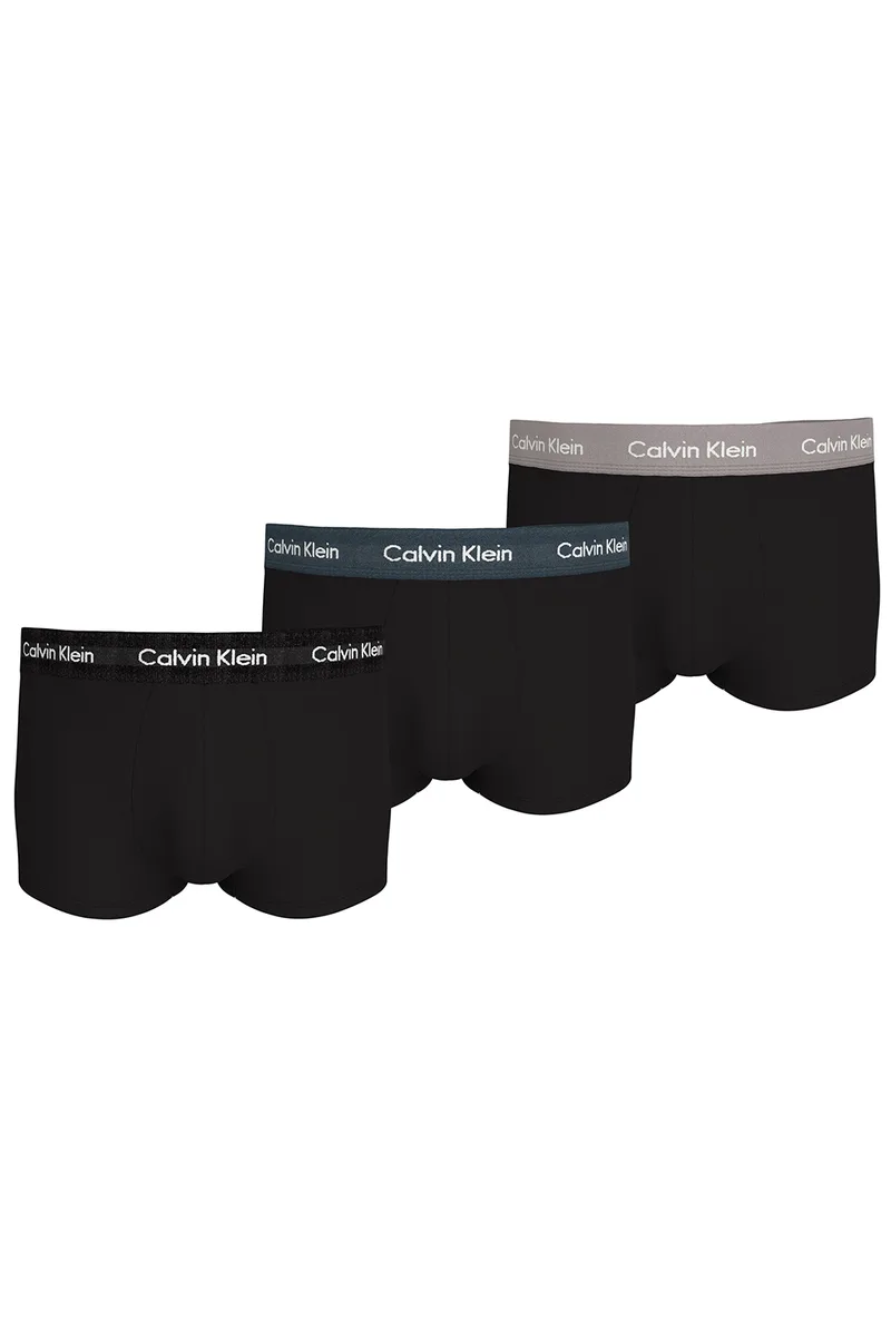 Calvin Klein Ανδρικά Low Rise μποξεράκια Cotton Stretch (Συσκ. 3 τεμαχίων)-U2664G-QRV