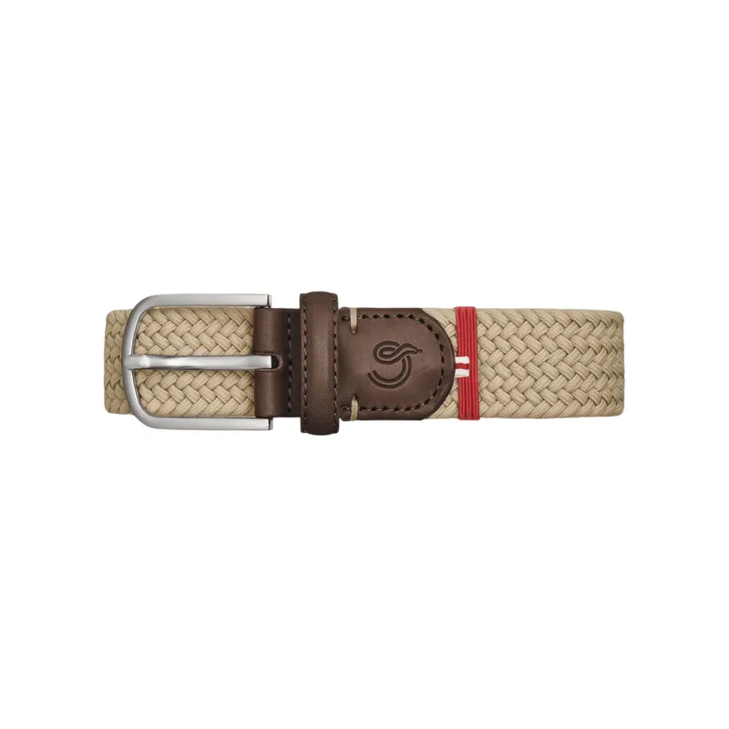 La Boucle Ανδρική Ζώνη Πλεκτή Dubai B10-100535 Μπεζ