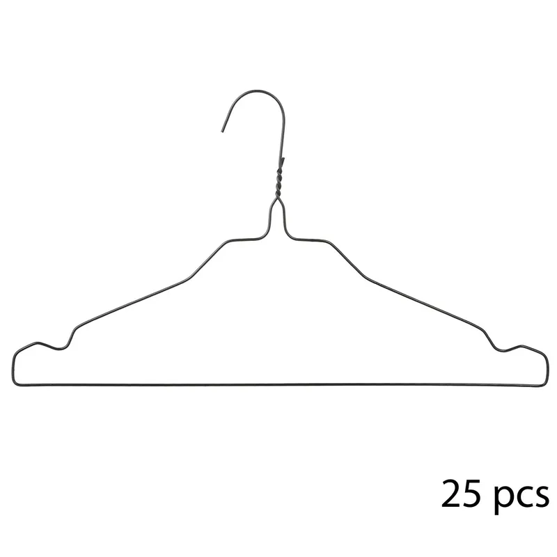 Κρεμάστρες Ρούχων (Σετ 25τμχ) F-V Laundry Hanger 119401 Black