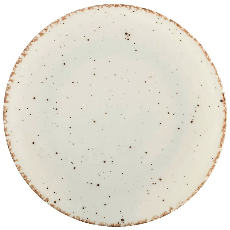 Gural Πιάτο Ρηχό Πορσελάνης Side Μπεζ 27cm