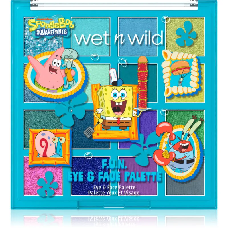 Wet n Wild SpongeBob SquarePants F.U.N. Eye & Face Palette Παλέτα σκιών για τα μάτια 15 γρ