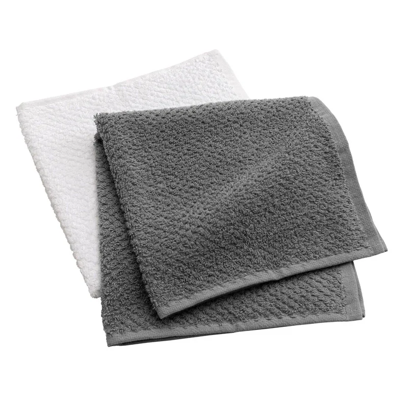 Πετσέτες Κουζίνας (Σετ 2τμχ) L-C Gourmet Anthracite/Blanc 1731421