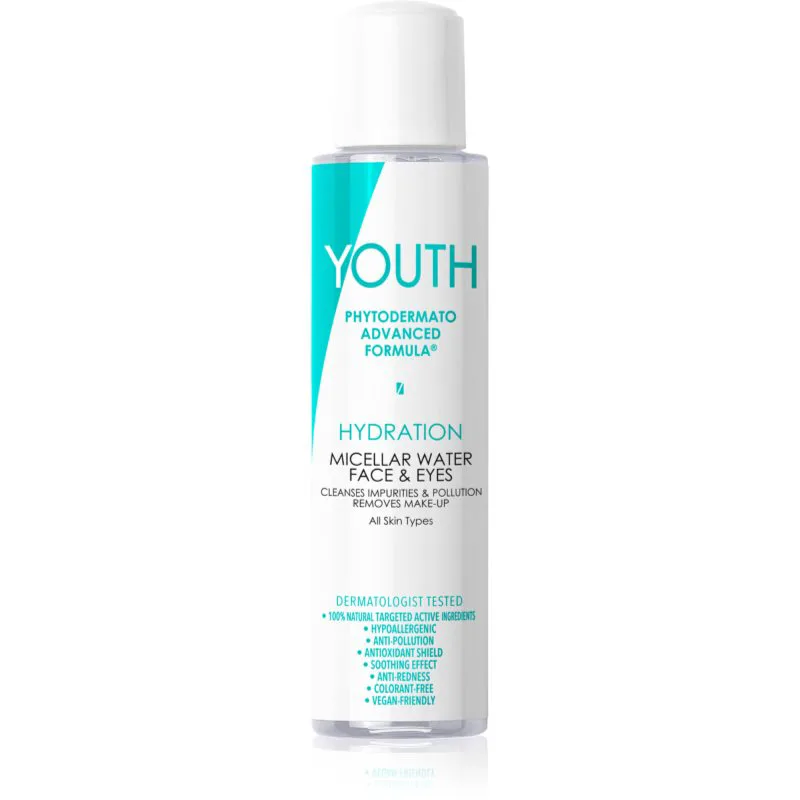 YOUTH Hydration Micellar Water Face & Eyes μικυλλιακό νερό καθαρισμού Για πρόσωπο και μάτια 100 ml