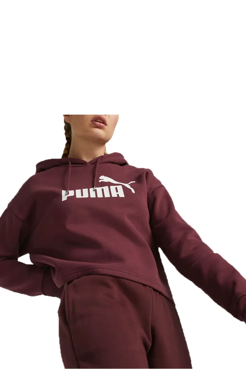 Μπλούζα Μακρυμάνικη Puma Ess Cropped Logo Hoodie Fl 586869-50 Γυναικείο