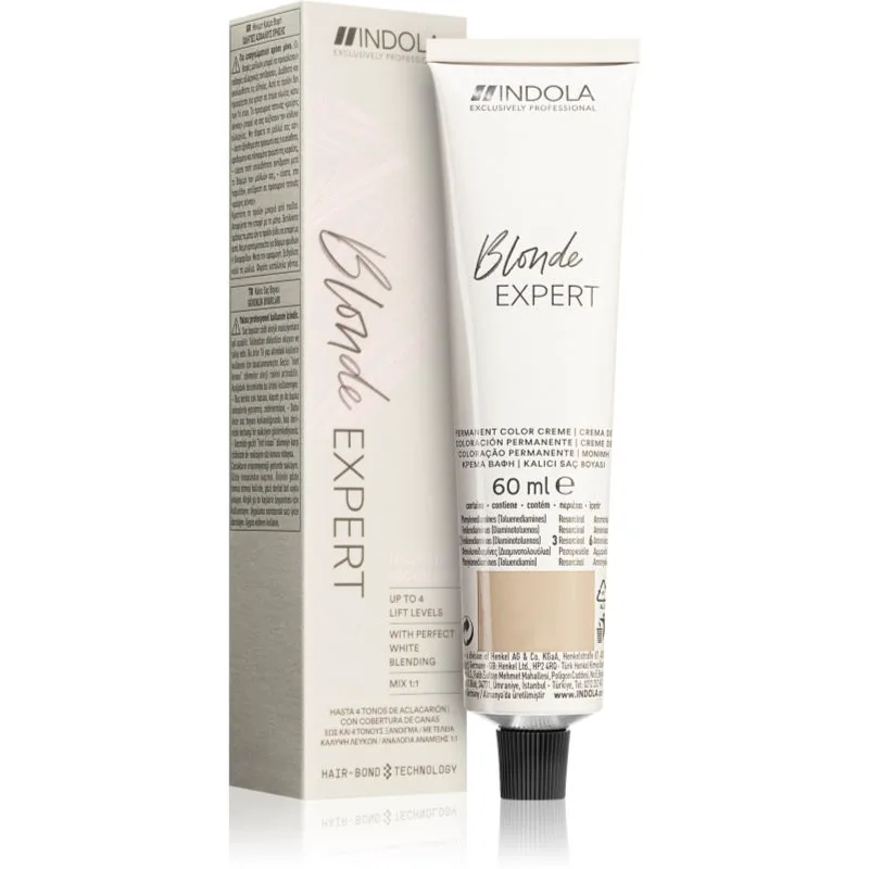 Indola Blond Expert μόνιμη βαφή μαλλιών για ξανθά μαλλιά απόχρωση 100.8+ 60 ml