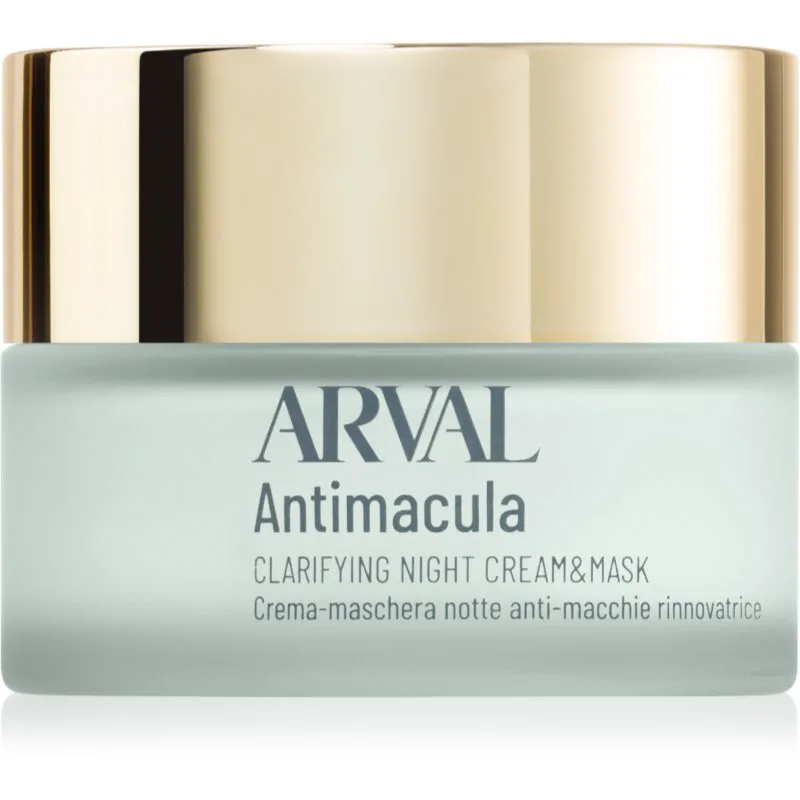 Arval Antimacula Clarifying Night Cream & Mask αποκαταστατική κρεμώδη μάσκα νύχτας για την αντιμετώπιση των καφέ κηλίδων 50 ml