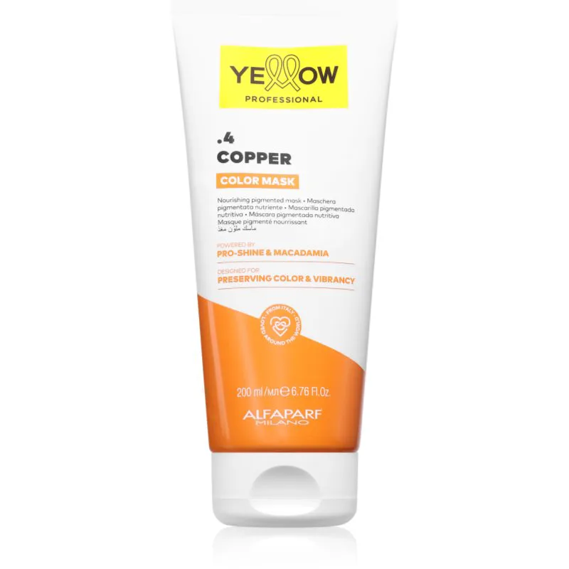 Yellow Professional Color Mask Μάσκα με τεχνολογία bonding color απόχρωση .4 Copper 200 ml