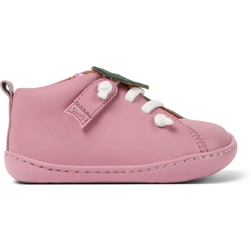 CAMPER Peu - Άγκιστρο και θηλιά Για Firstwalkers - Ροζ, Μέγεθος 22, Smooth leather
