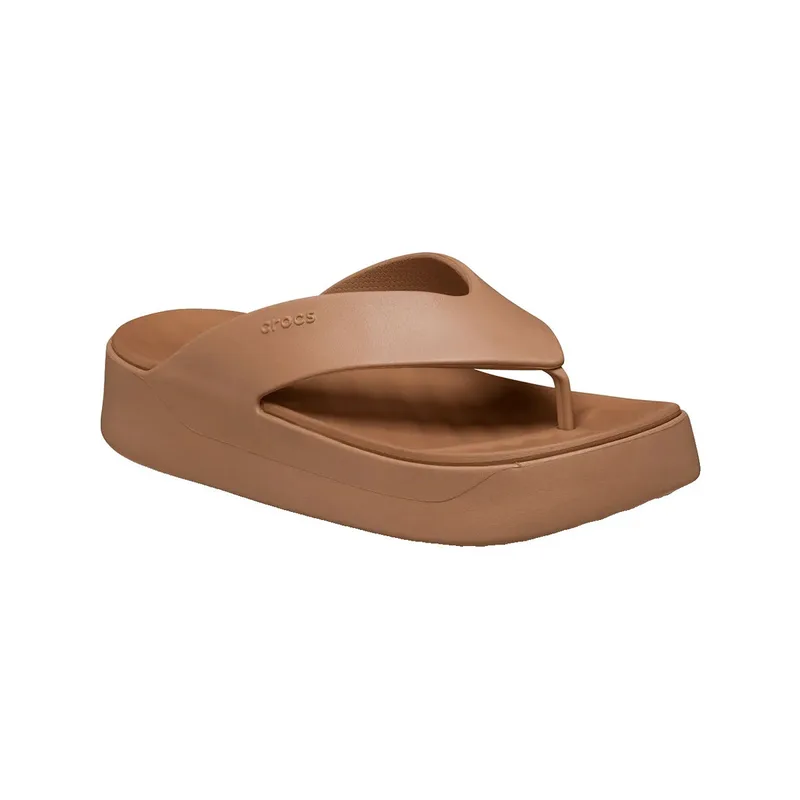 Σαγιονάρες Crocs Sandales Getaway Platform marron