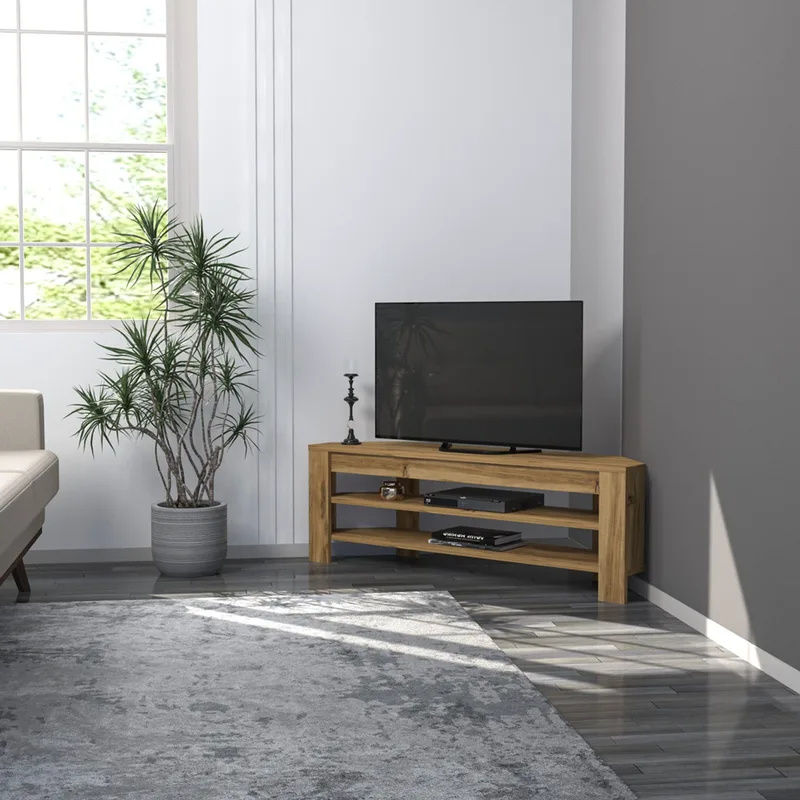 Έπιπλο Τηλεόρασης Corner - Oak 382Nrc2509 (120x40x30 cm)