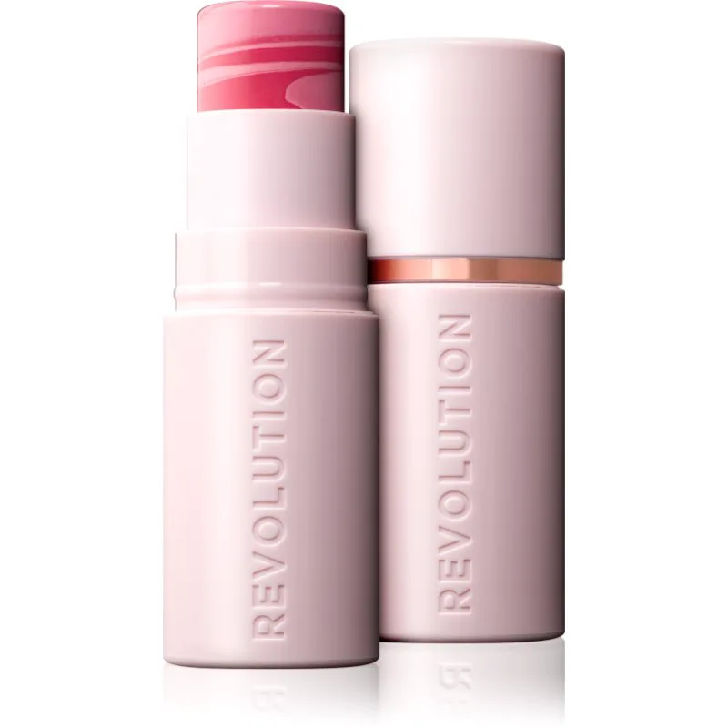 Revolution Skin Silk Blush Stick κρεμώδες ρουζ σε στικ απόχρωση Light Ροζ Marble 4.5 γρ
