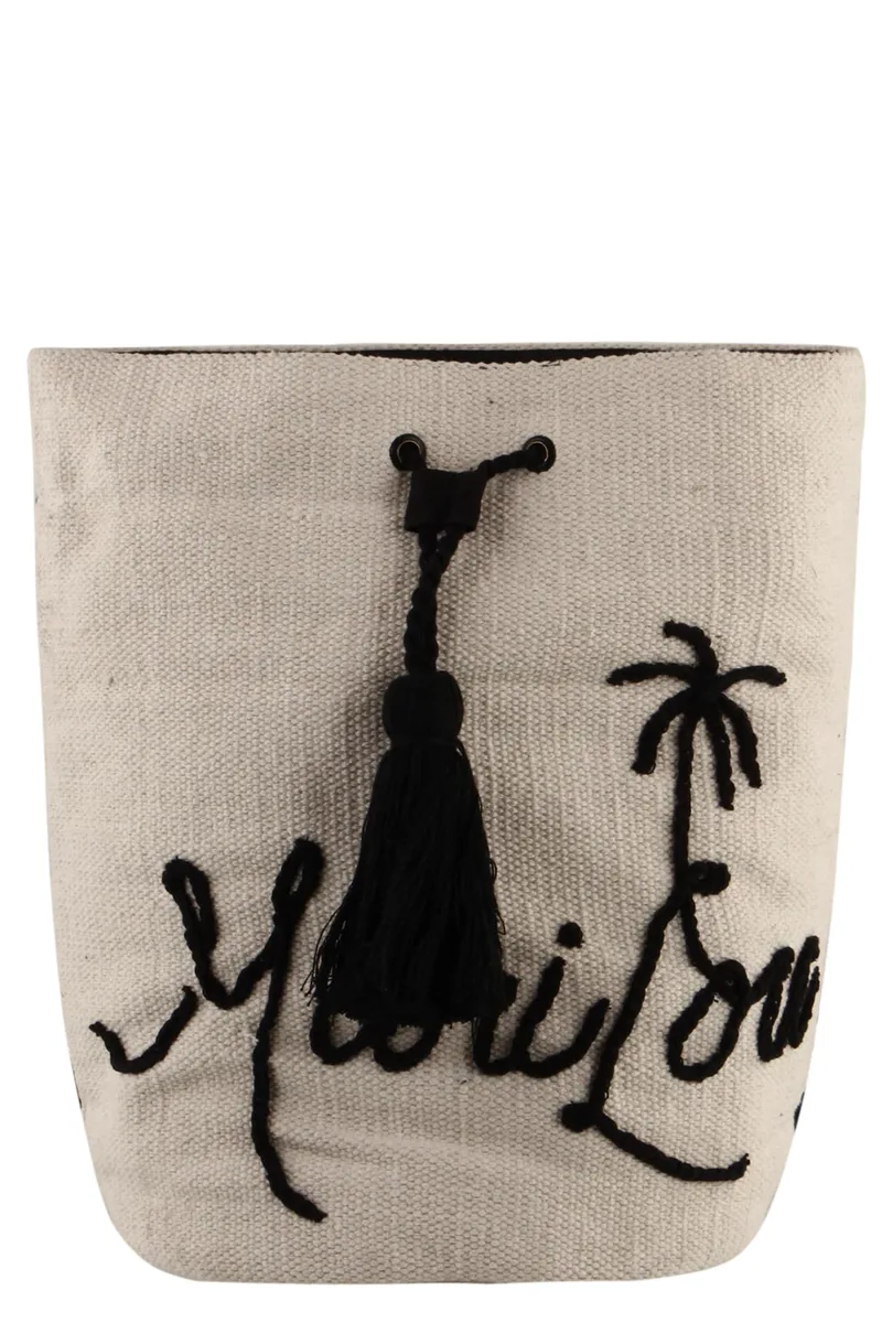 Τσάντα Θαλάσσης Marilou Tote BG039606 (A)-ECRU/BLACK Γυναικείο