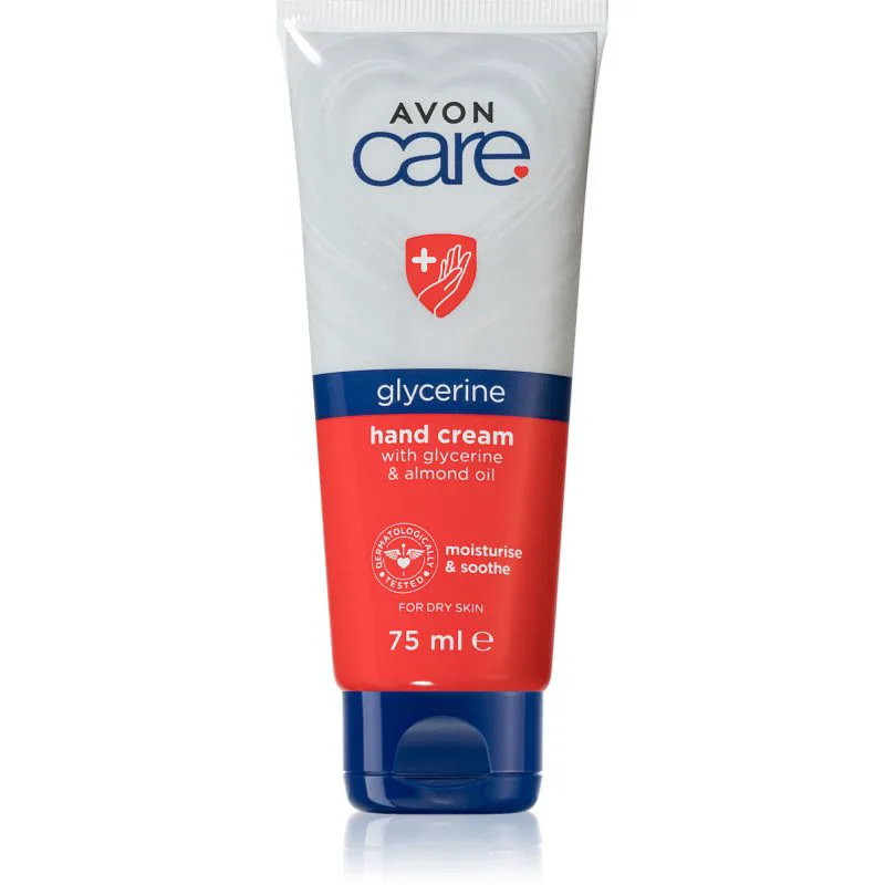 Avon Care Glycerine ενυδατική κρέμα για χέρια και νύχια με γλυκερίνη 75 ml