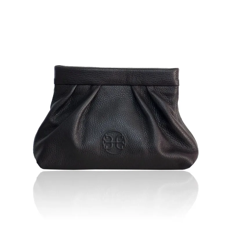 Bonendis Kiss Δερμάτινο Pouch Μαύρο
