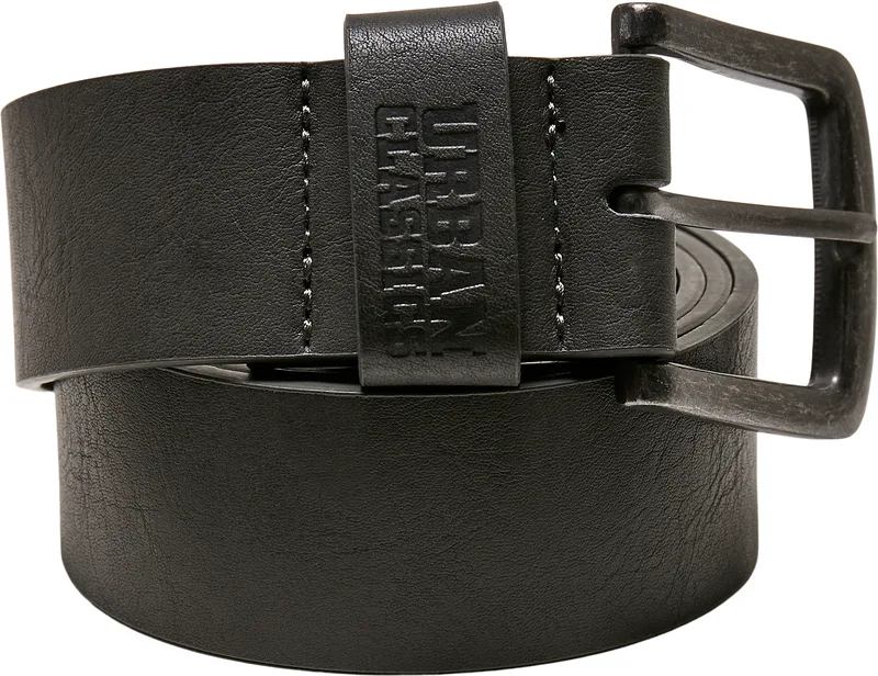 Leather Imitation Belt Urban Classics Accessoires TB1288 Dark Grey