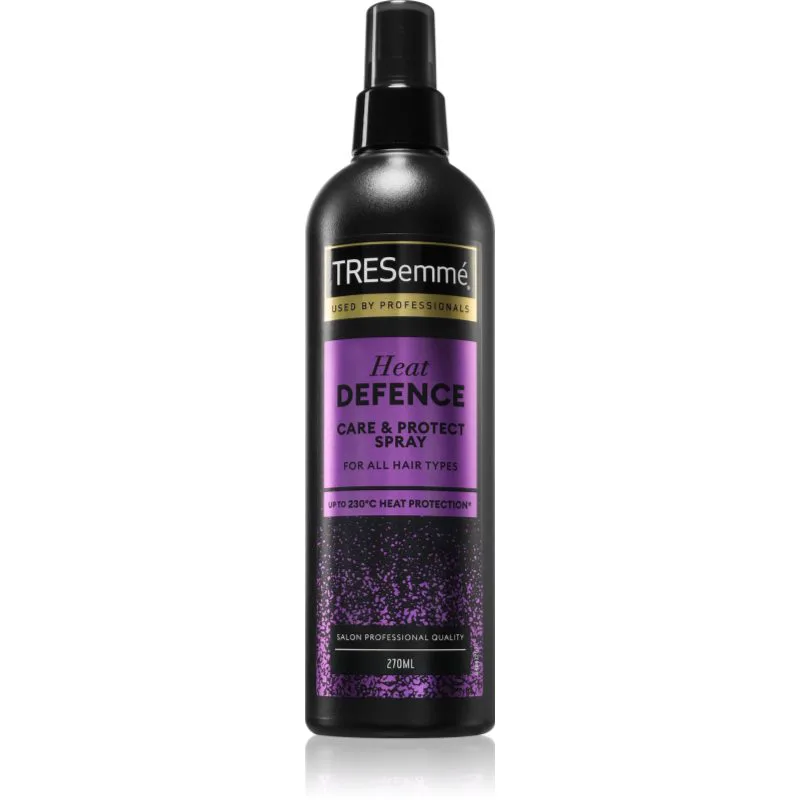 TRESemmé Heat Protection Defence Spray θερμοπροστατευτικό σπρέι για επεξεργασία με σίδερο ή ψαλίδι μαλλιών 270 ml