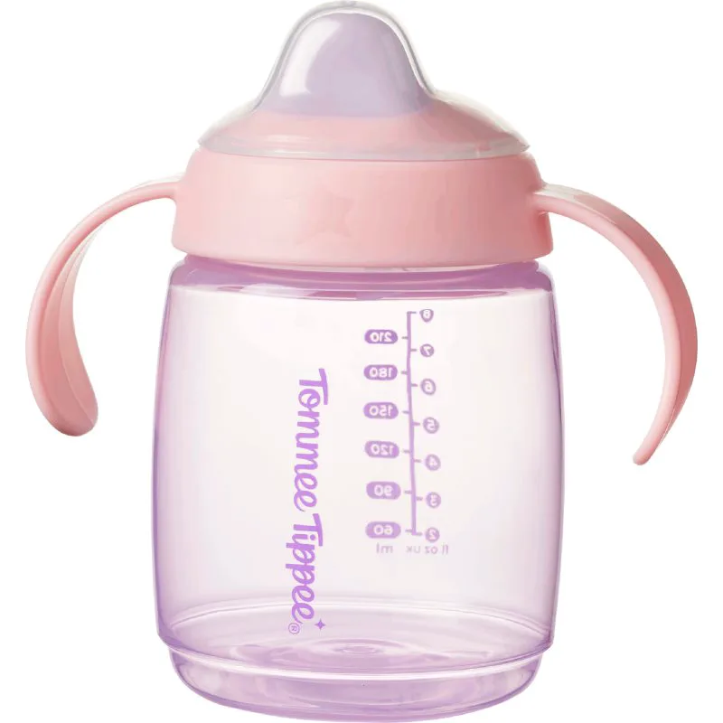 Tommee Tippee Trainer Spout εκπαιδευτικό κύπελλο 6m+ Ροζ 240 ml