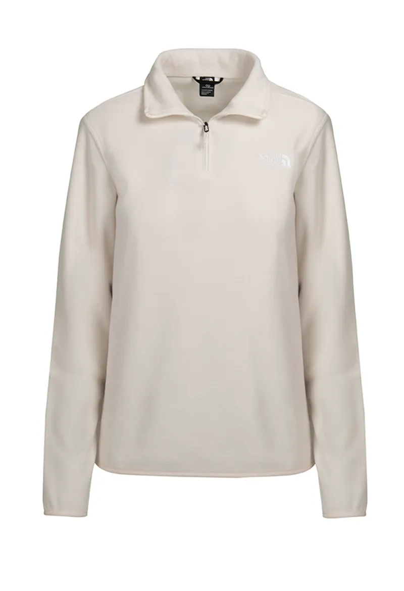 ΓΥΝΑΙΚΕΙΟ ΦΟΥΤΕΡ FLEECE THE NORTH FACE GLACIER 1/4 ZIP ΚΑΝΟΝΙΚΗ ΓΡΑΜΜΗ ΕΚΡΟΥ