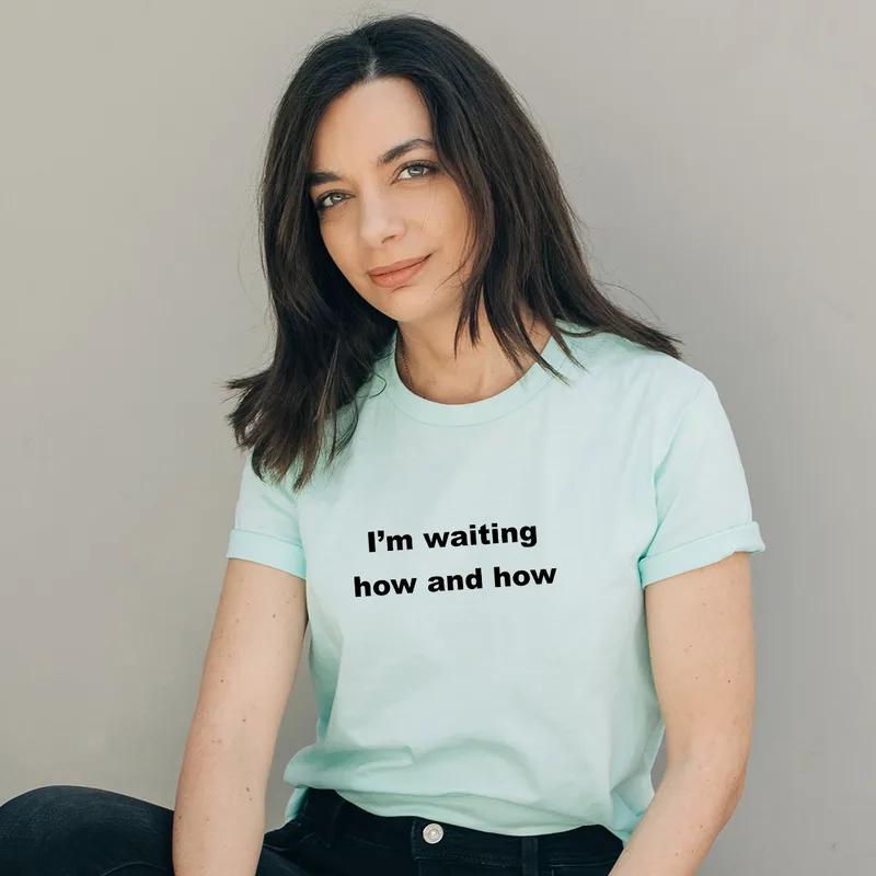 How and How - Organic Vegan T-Shirt Unisex - Μέντα - M