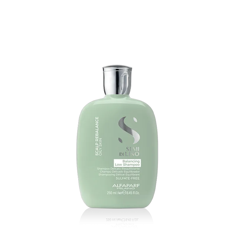 Alfaparf Milano Semi di Lino - Scalp Rebalance Oily Skin Balancing Low Shampoo (250ml)