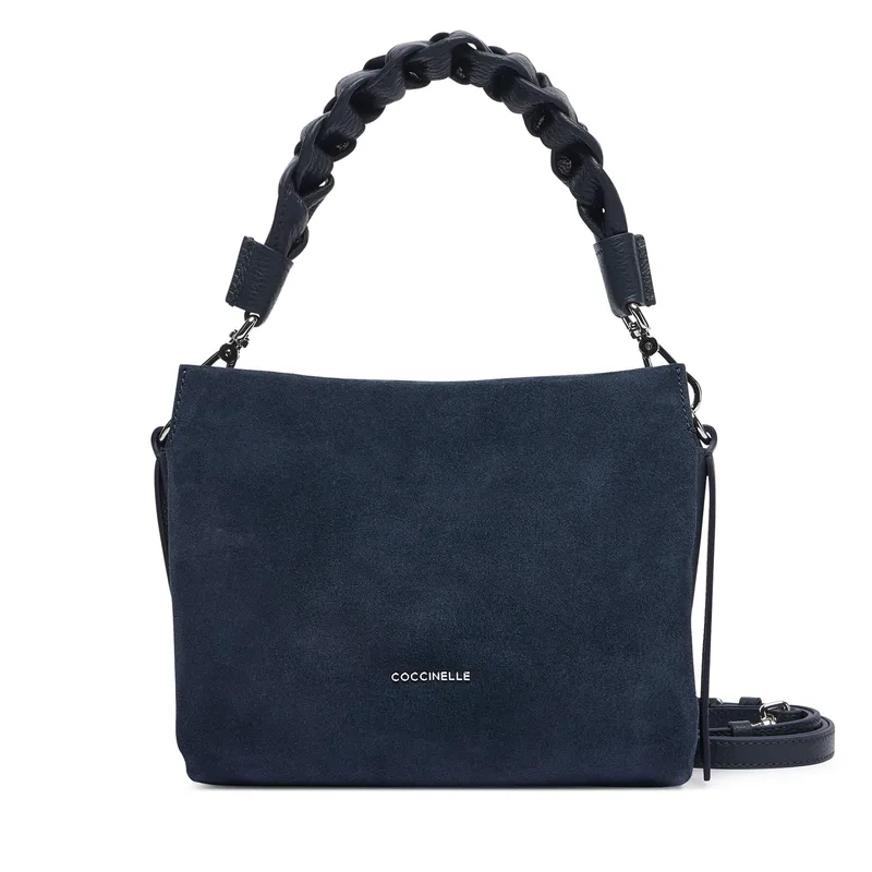 Τσάντα Coccinelle P6P Boheme Suede Bimaterial E1 P6P 58 01 01 Σκούρο μπλε