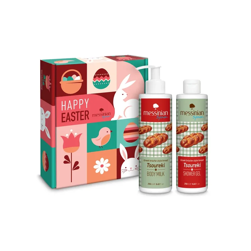 Messinian Spa Promo Happy Easter Αφρόλουτρο Τσουρέκι 250ml & Γαλάκτωμα Σώματος Τσουρέκι 250ml