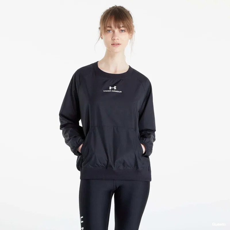 Φούτερ Under Armour Rush Woven Crew Black/ White L
