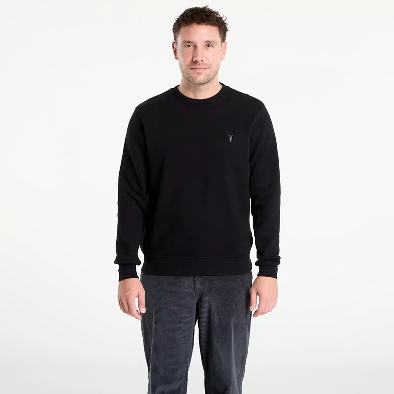 Φούτερ AllSaints Raven Crew Neck Ramskull Sweatshirt Black M